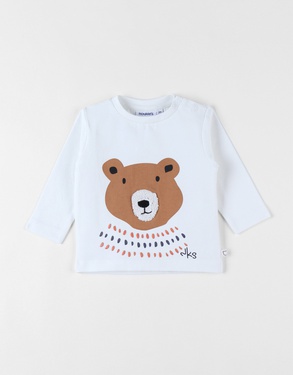 Bear T-shirt, off-white