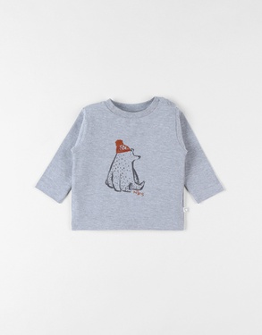 Bear T-shirt, Heather Grey