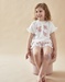 Jersey 2-piece pyjamas with bird print, light pink/off-white