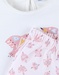 Jersey 2-piece pyjamas with bird print, light pink/off-white