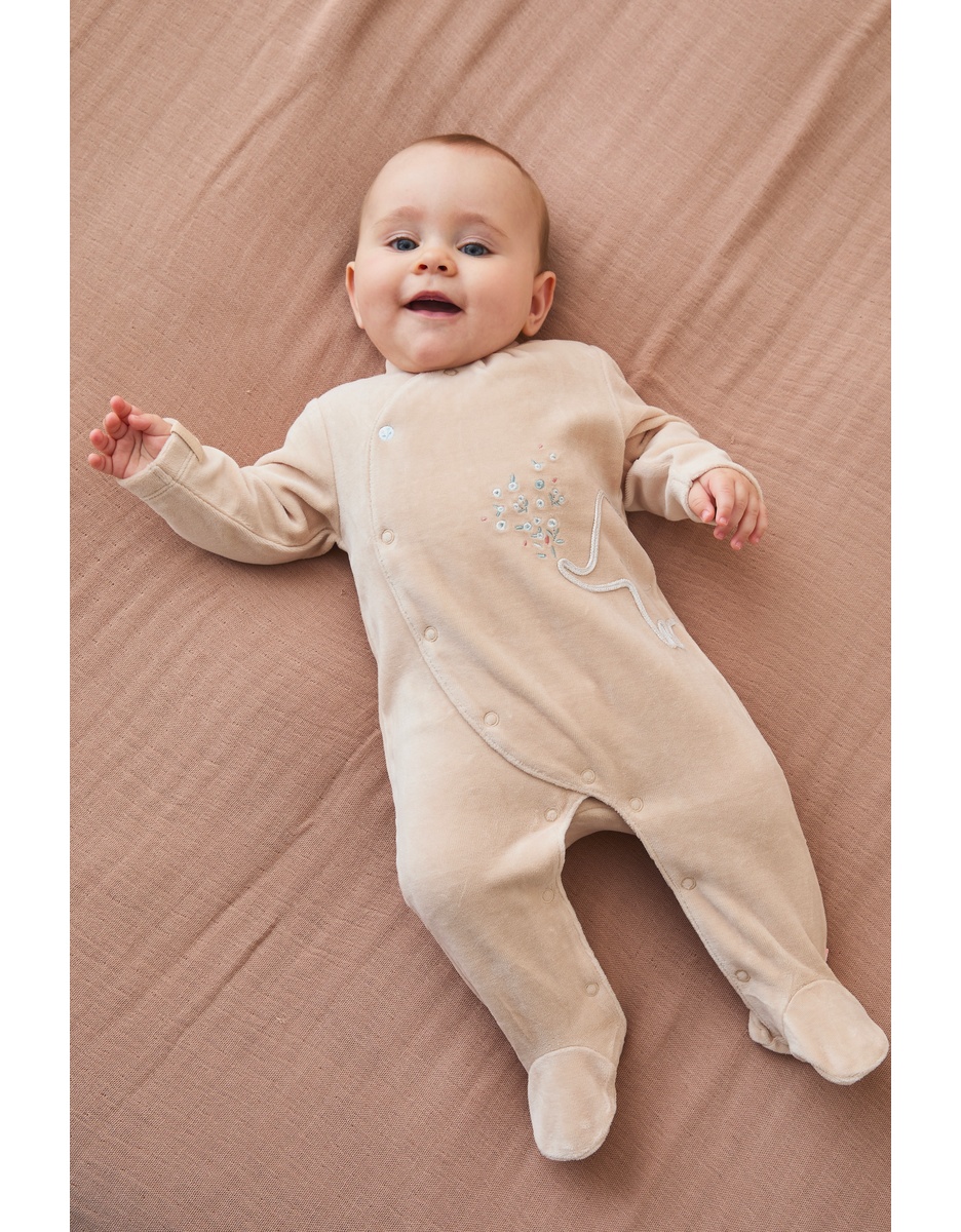 Corduroy fluwelen pyjama, olifant