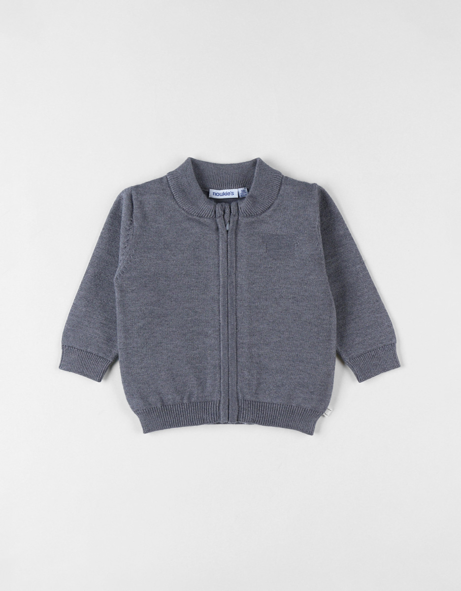 Jersey cardigan, anthracite