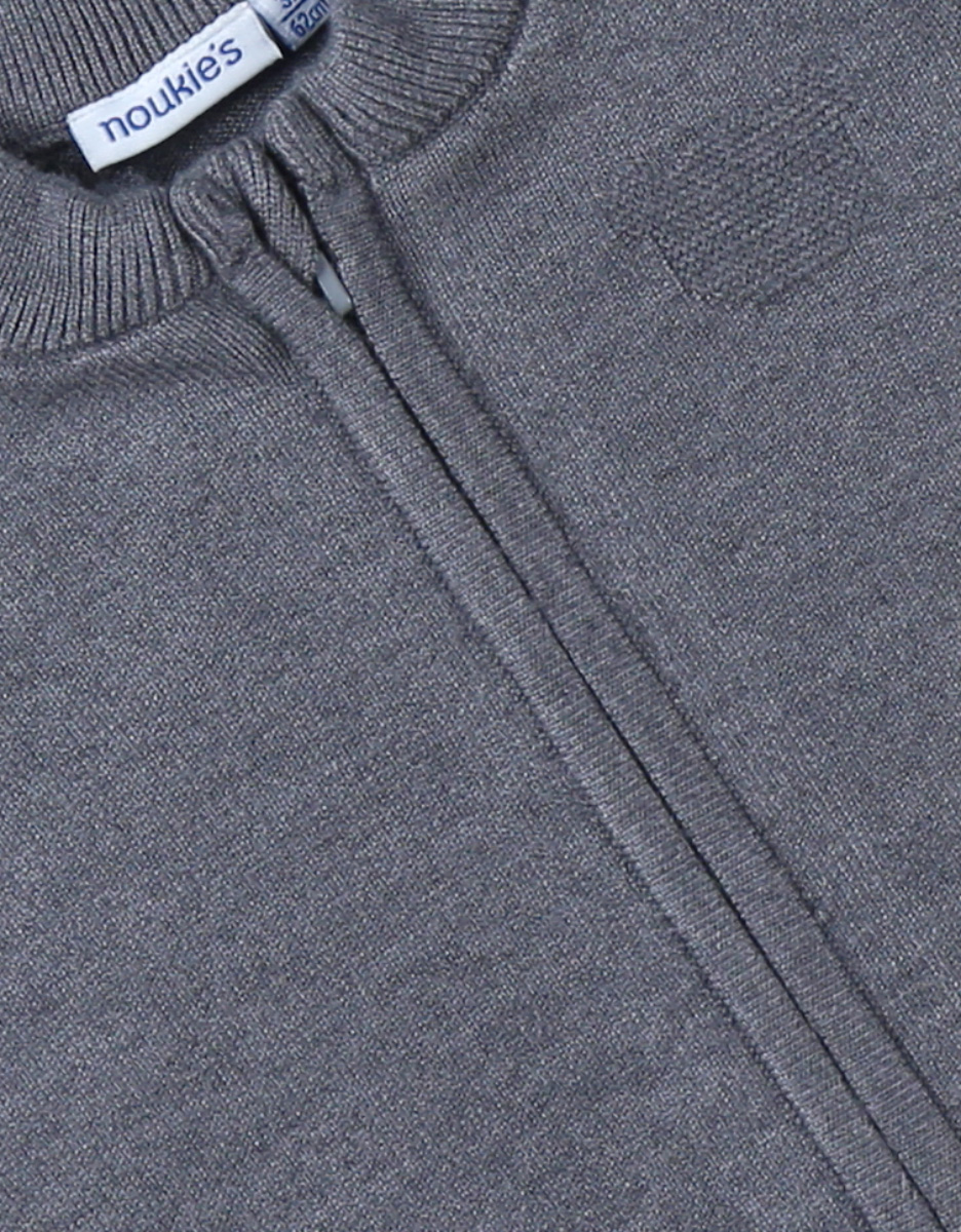 Jersey cardigan, anthracite