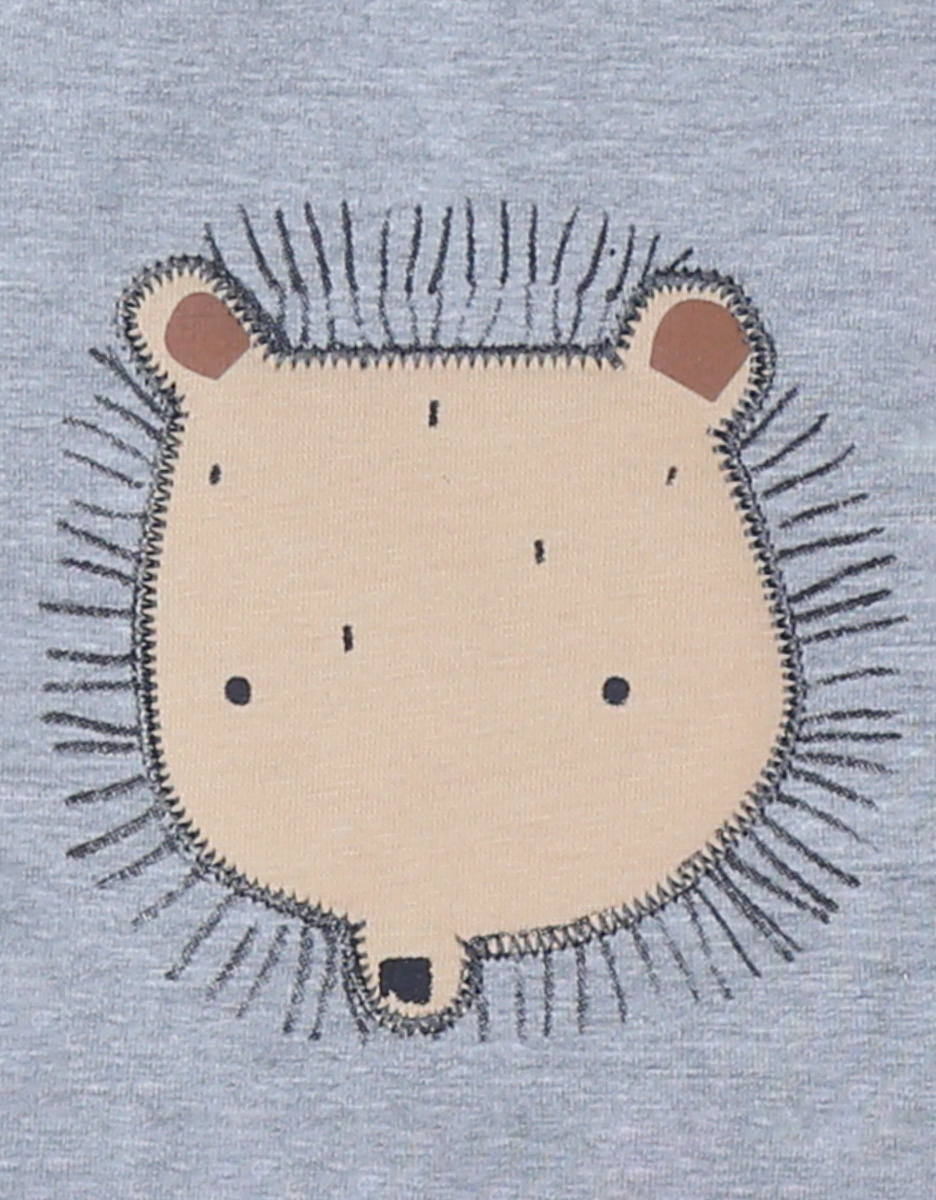 Hedgehog T-shirt, Heather Grey