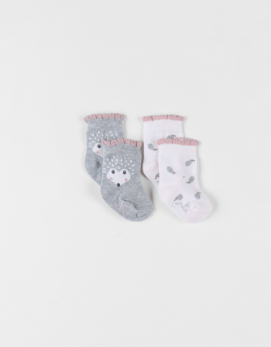 Set de 2 paires de chaussettes en tricot