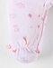 Pyjama 1 pièce à imprimé animalier en velours, rose clair