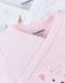 Set of 2 cotton bodysuits with leopard print, ecru/light pink