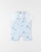 Lot salopette + t-shirt, bleu ciel