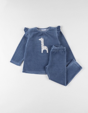 Corduroy fluwelen pyjama, giraffe