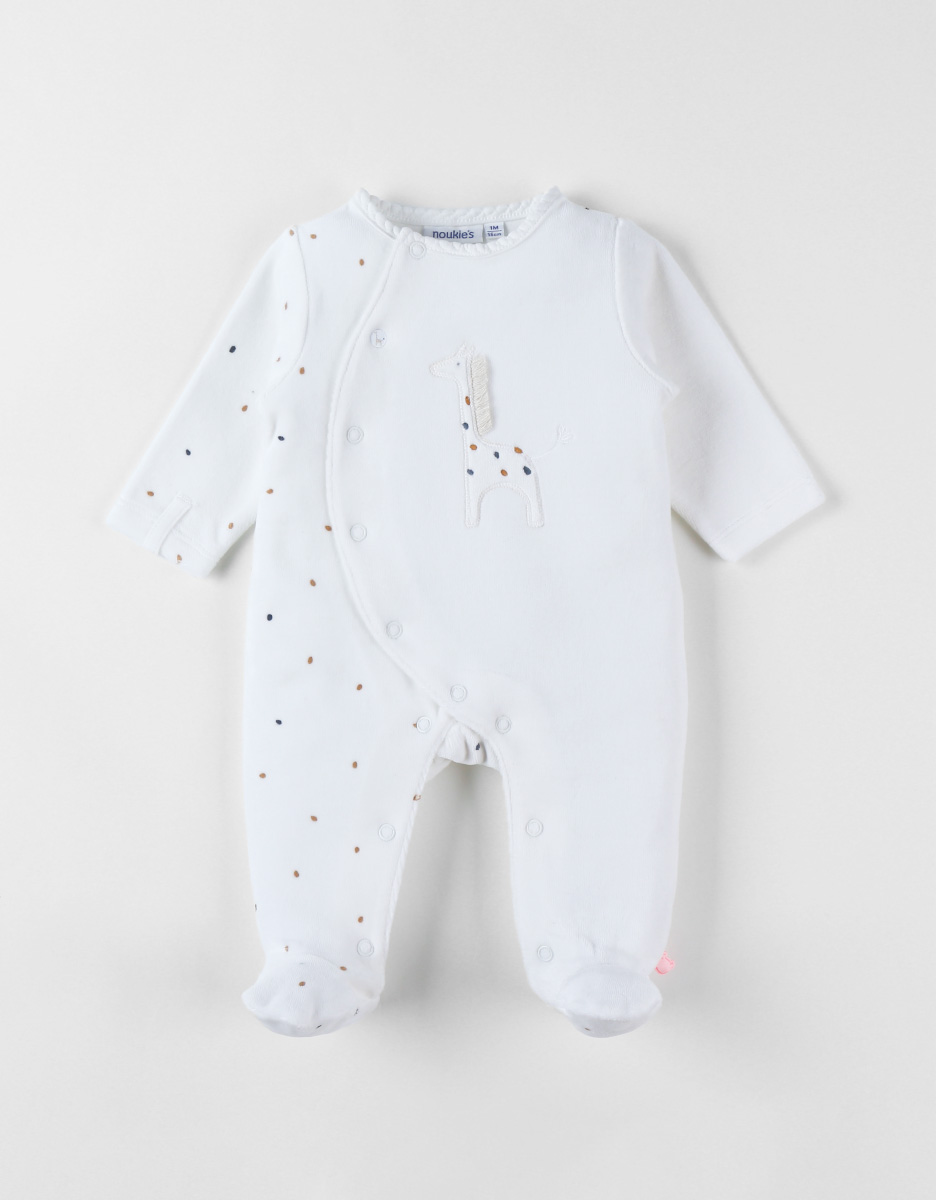 Corduroy velvet pyjamas, giraffe