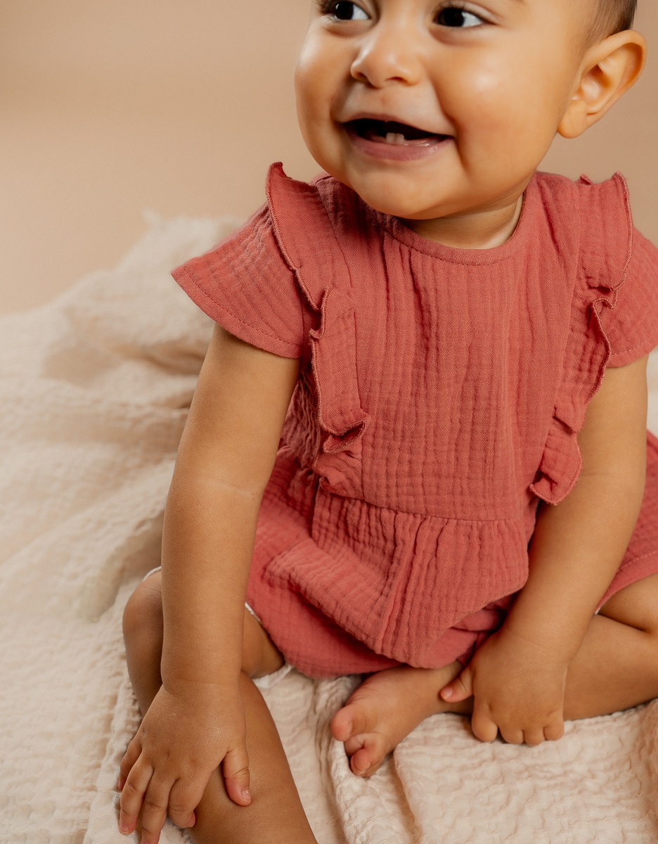 Ensemble Blouse et Legging, Mousseline et jersey de coton