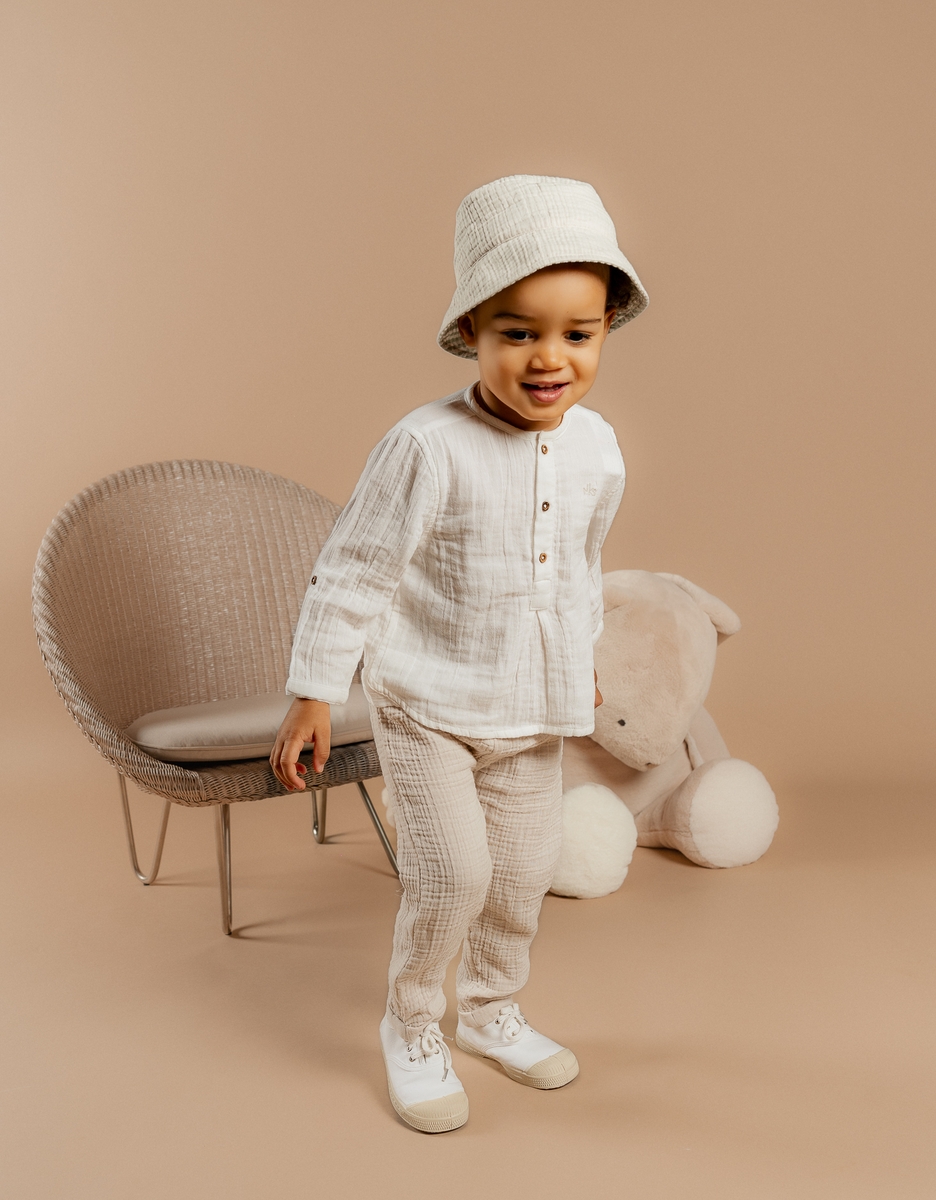 Ensemble Chemise et Pantalon, Mousseline de Coton