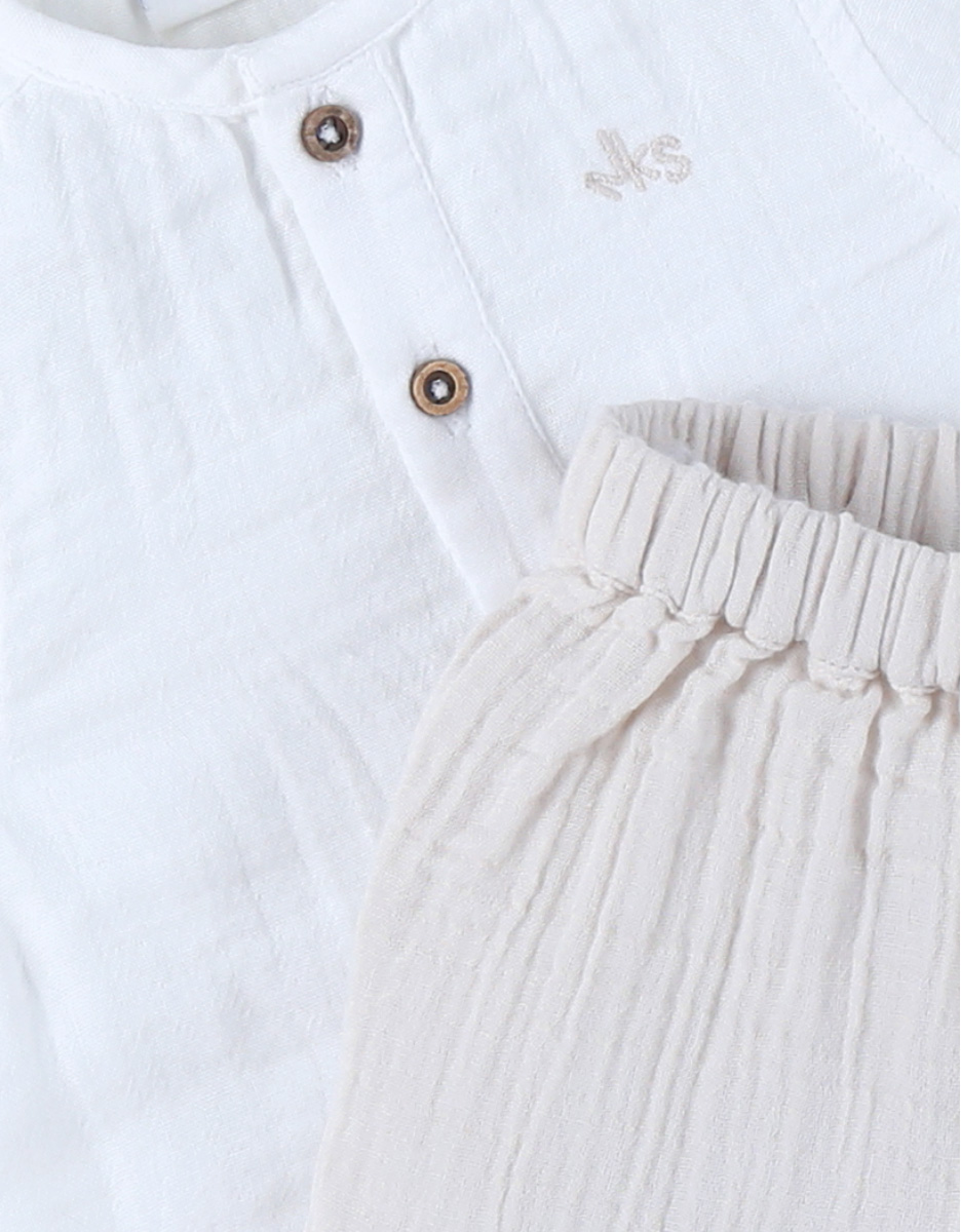 Ensemble Chemise et Pantalon, Mousseline de Coton