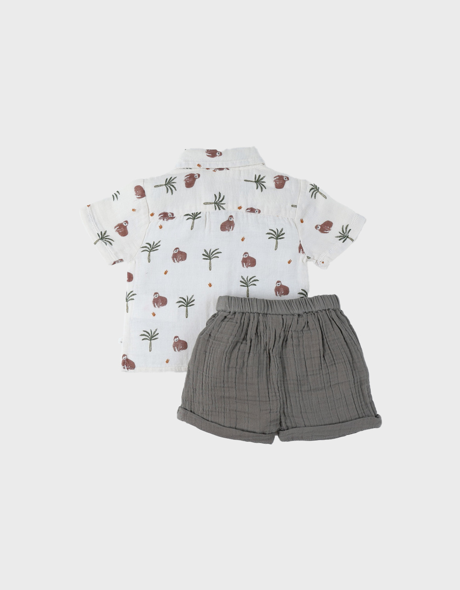 Ensemble Chemise avec Short, Coton
