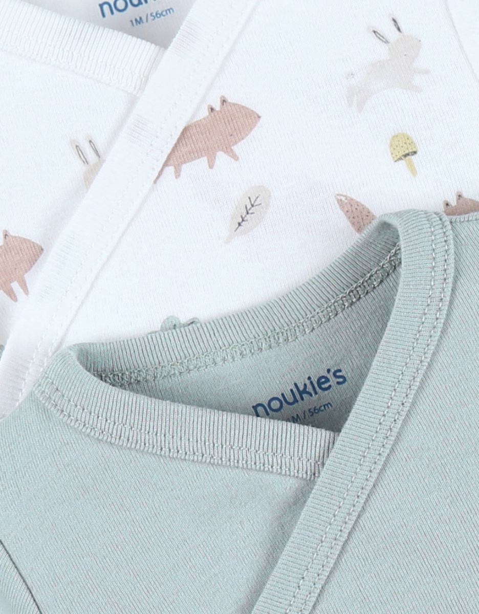 Lot de 2 bodies croisés en coton