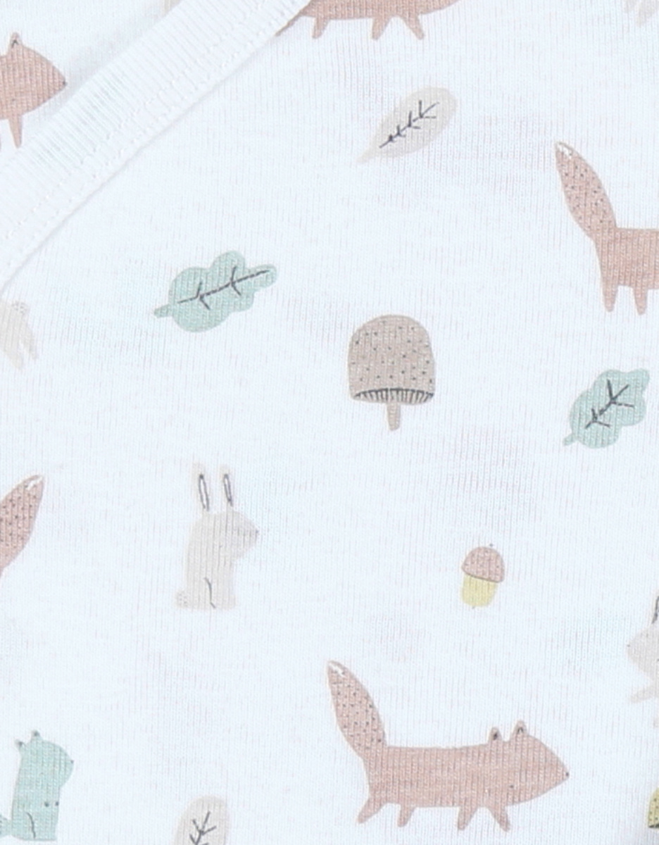 Lot de 2 bodies croisés en coton