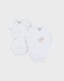 Lot de 2 bodies croisés en coton imprimé mouton