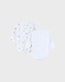 Lot de 2 bodies croisés en coton motif mammouth