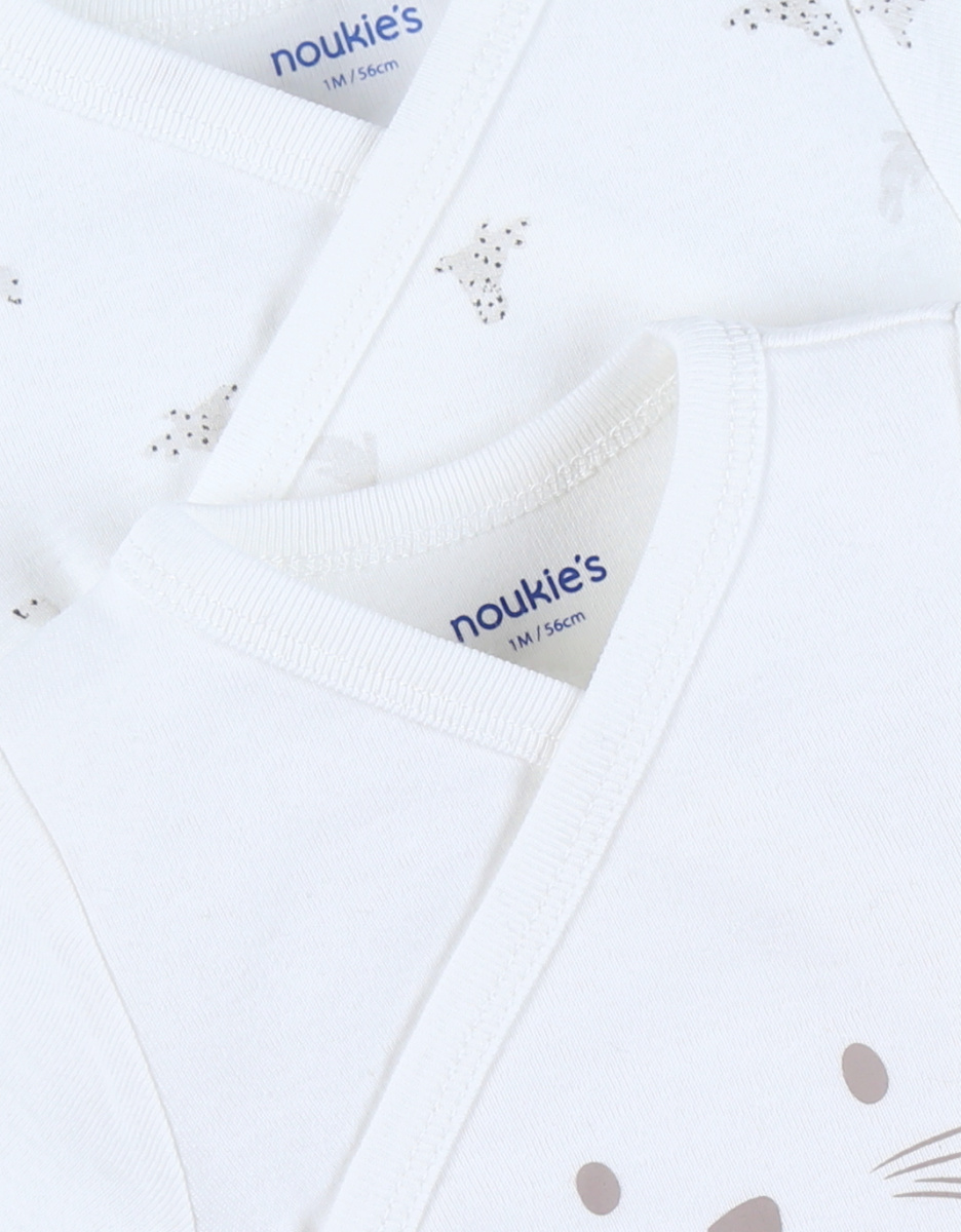 Lot de 2 bodies croisés en coton