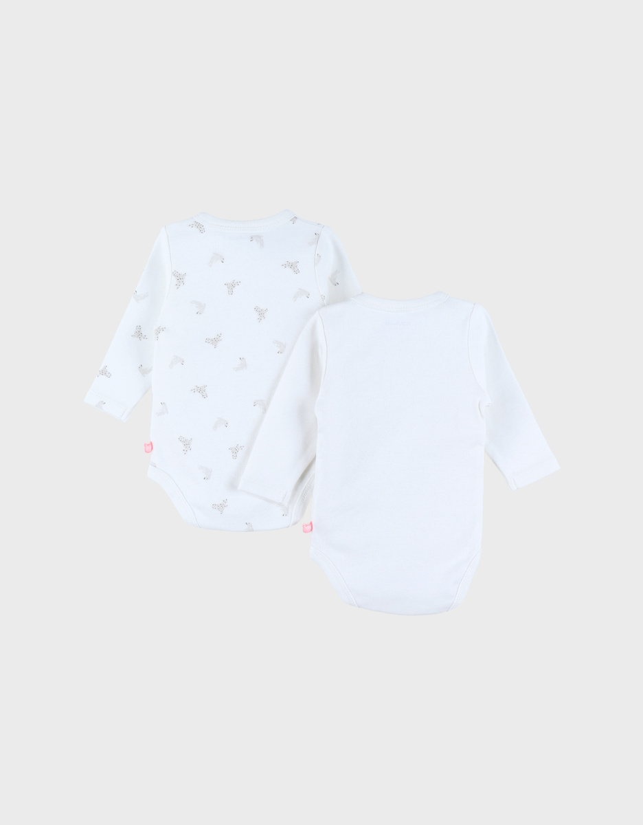 Lot de 2 bodies croisés en coton