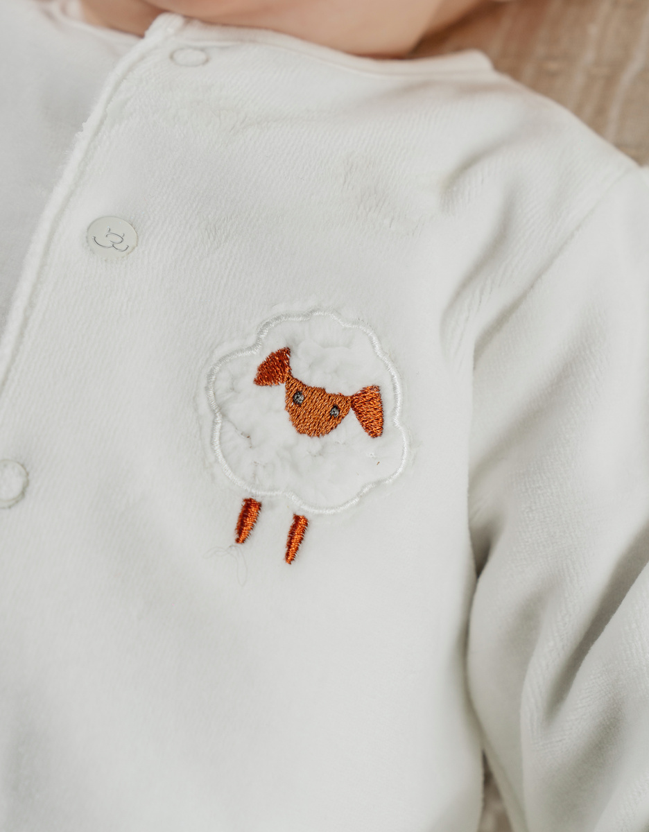 Lot de 2 pyjamas bébé en velours doux