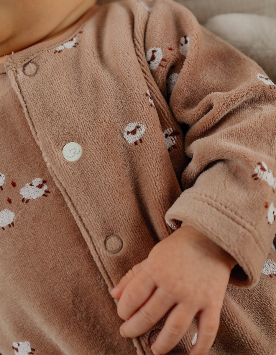 Lot de 2 pyjamas bébé en velours doux