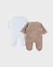 Lot de 2 pyjamas bébé en velours doux