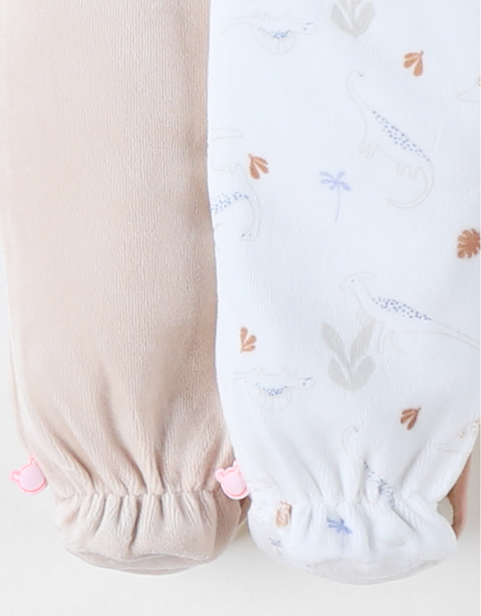 Lot de 2 Pyjamas bébé, Velours
