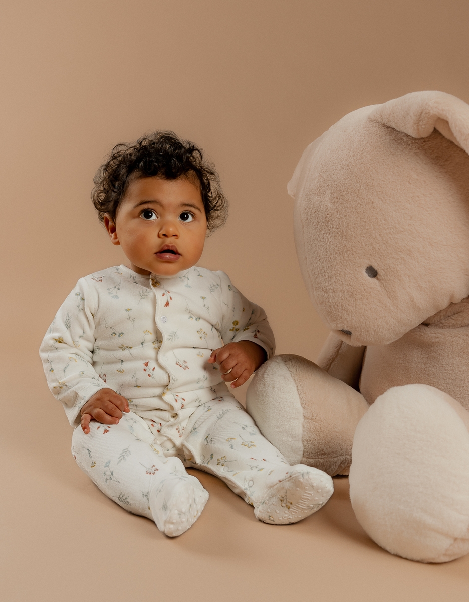 Lot de 2 Pyjamas bébé, Velours