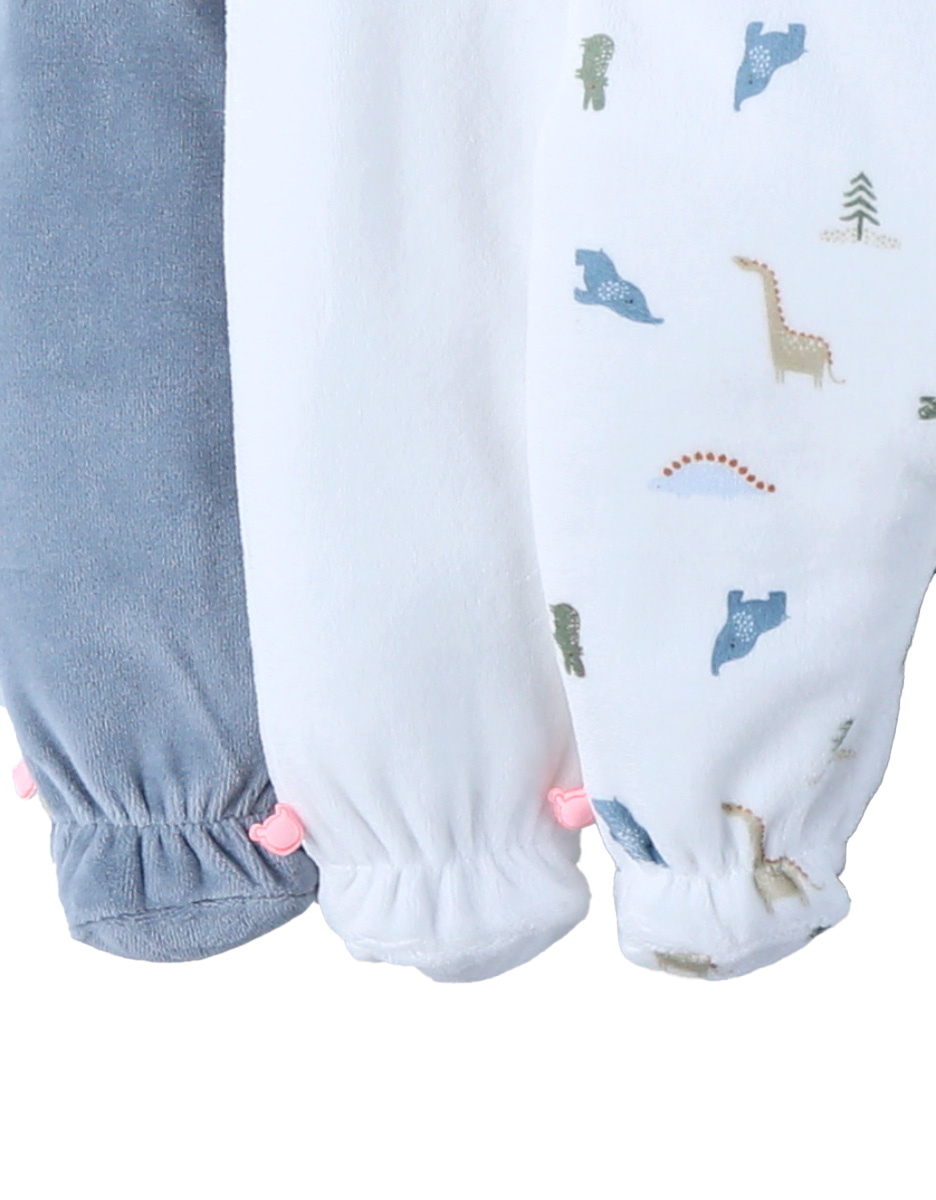 Lot de 3 Dors-bien en Velours