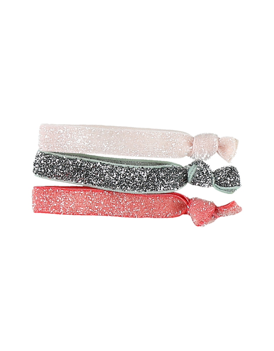 Set Of 3 Glitter Hairties