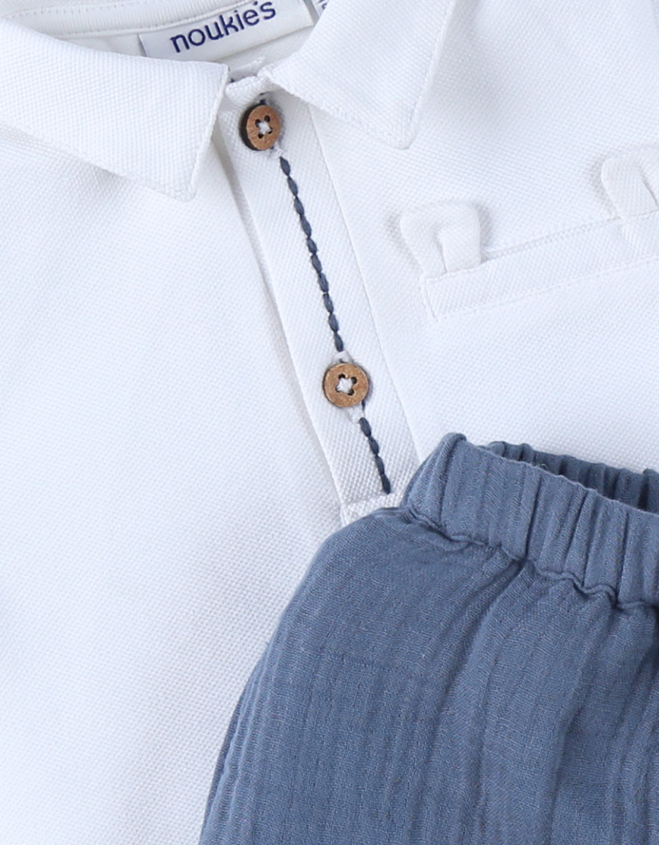 Ensemble Polo avec short, Coton