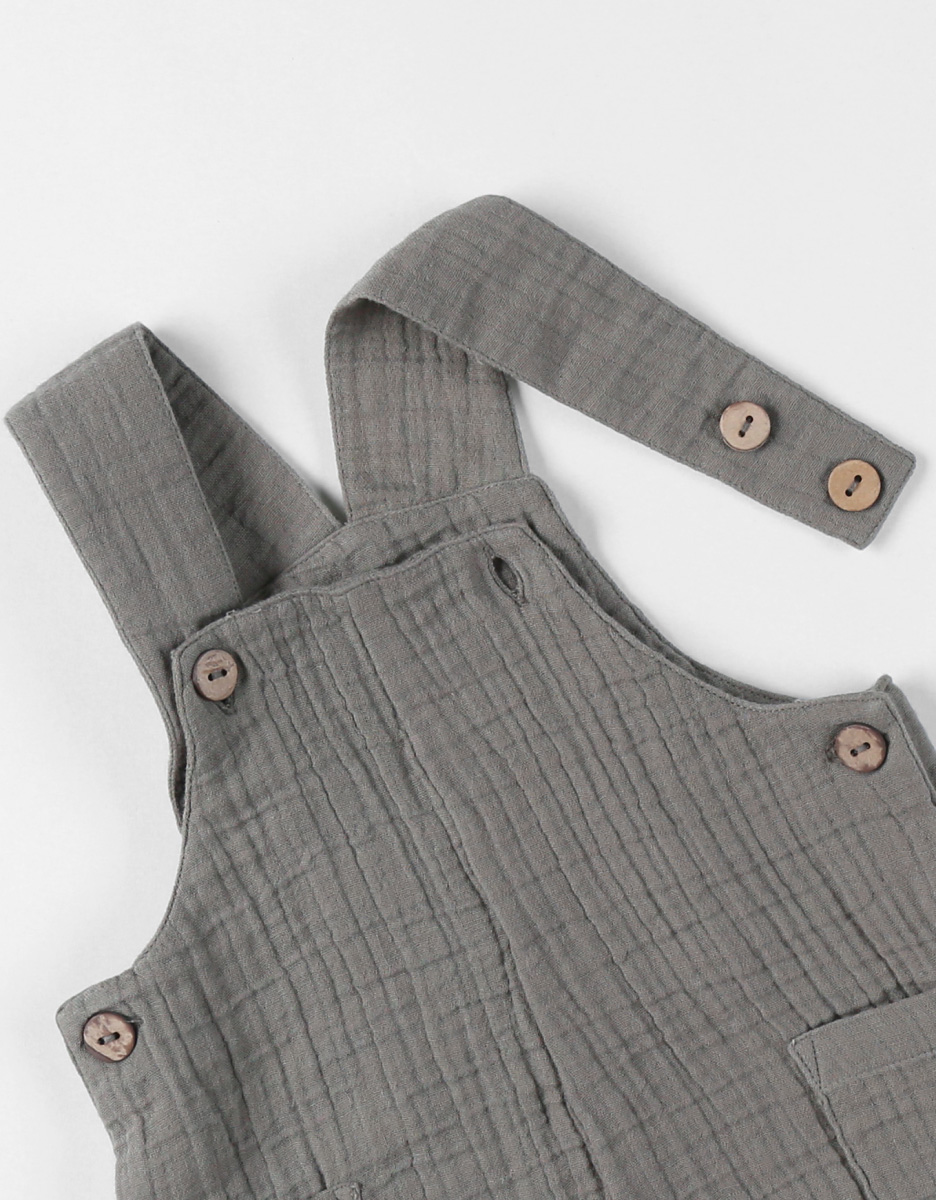 Ensemble Salopette avec T-shirt, Coton