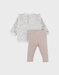 Ensemble sweatshirt fleuri et legging