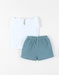 T-shirt avec short, Coton