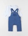 Ensemble salopette + t-shirt, denim
