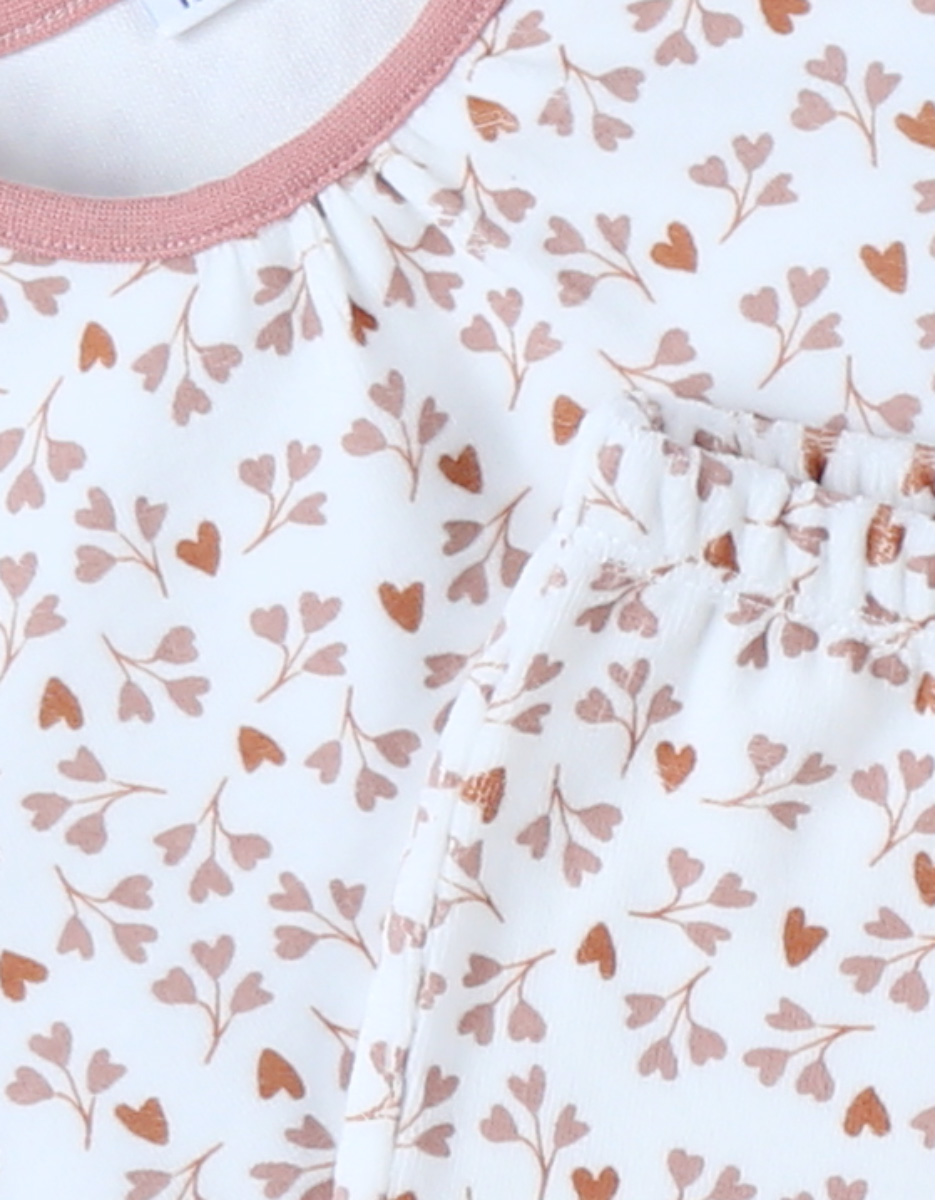 Corduroy fluwelen ecru pyjama