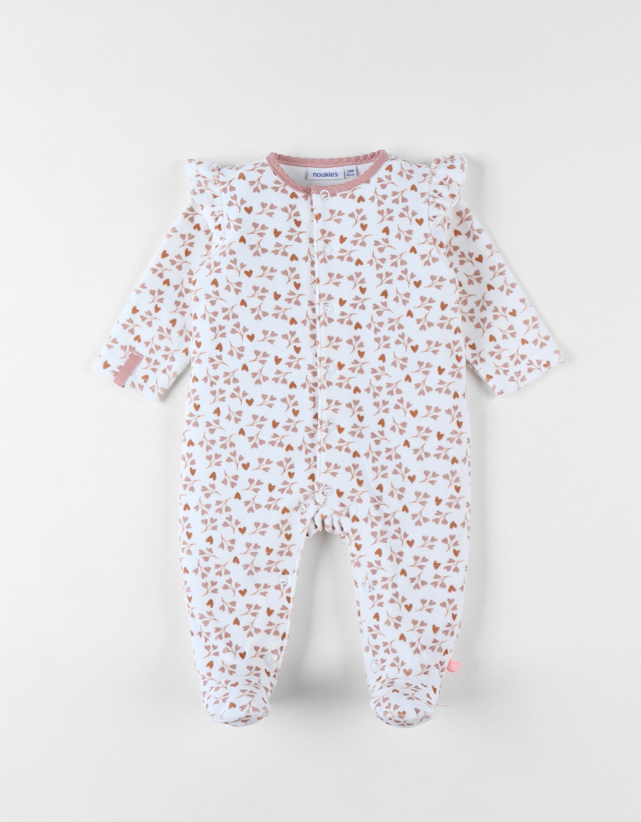 Corduroy velvet pyjamas, heart