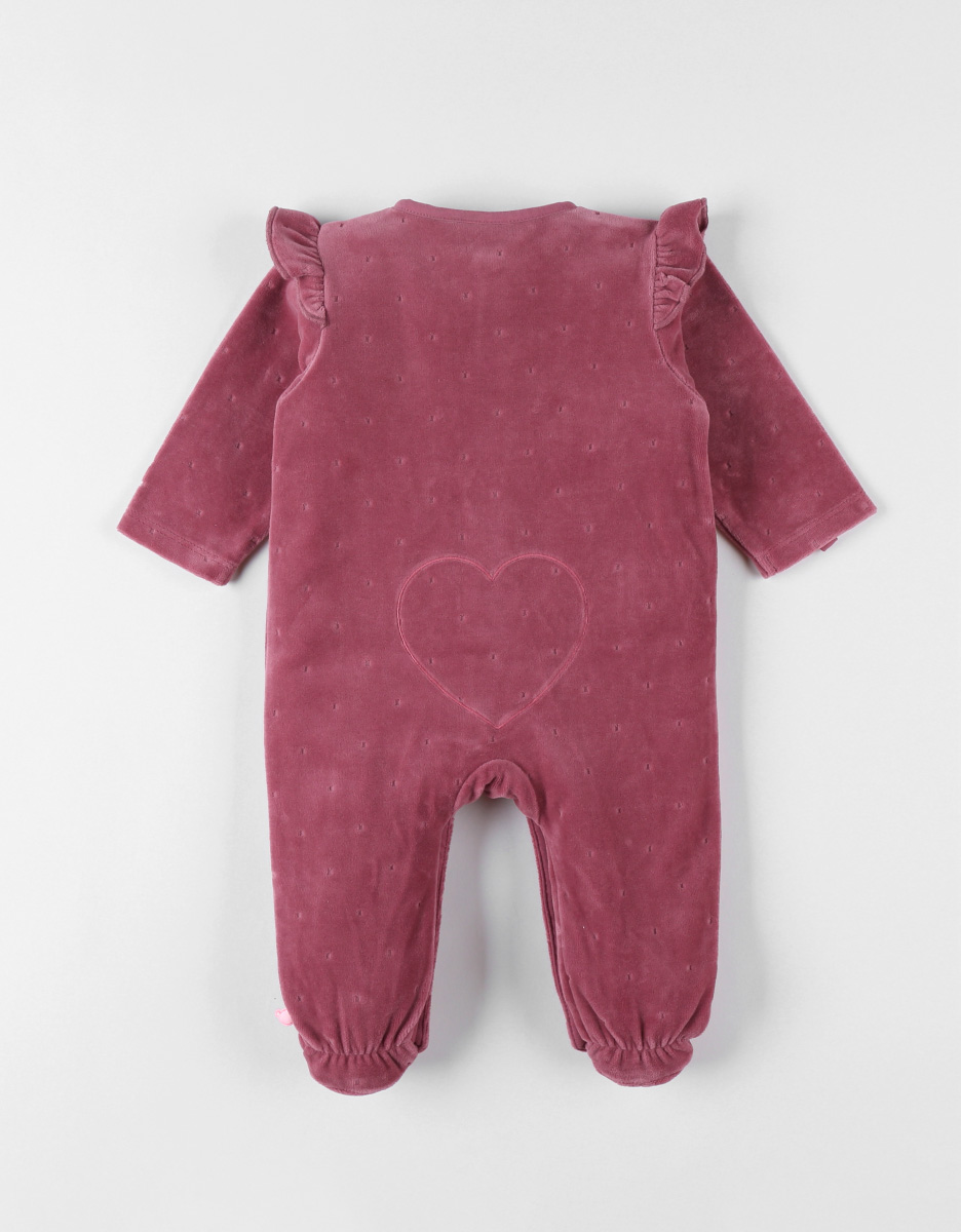 Corduroy velvet pyjamas, heart