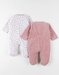 Set van 2 Baby Pyjamas, Fluweel