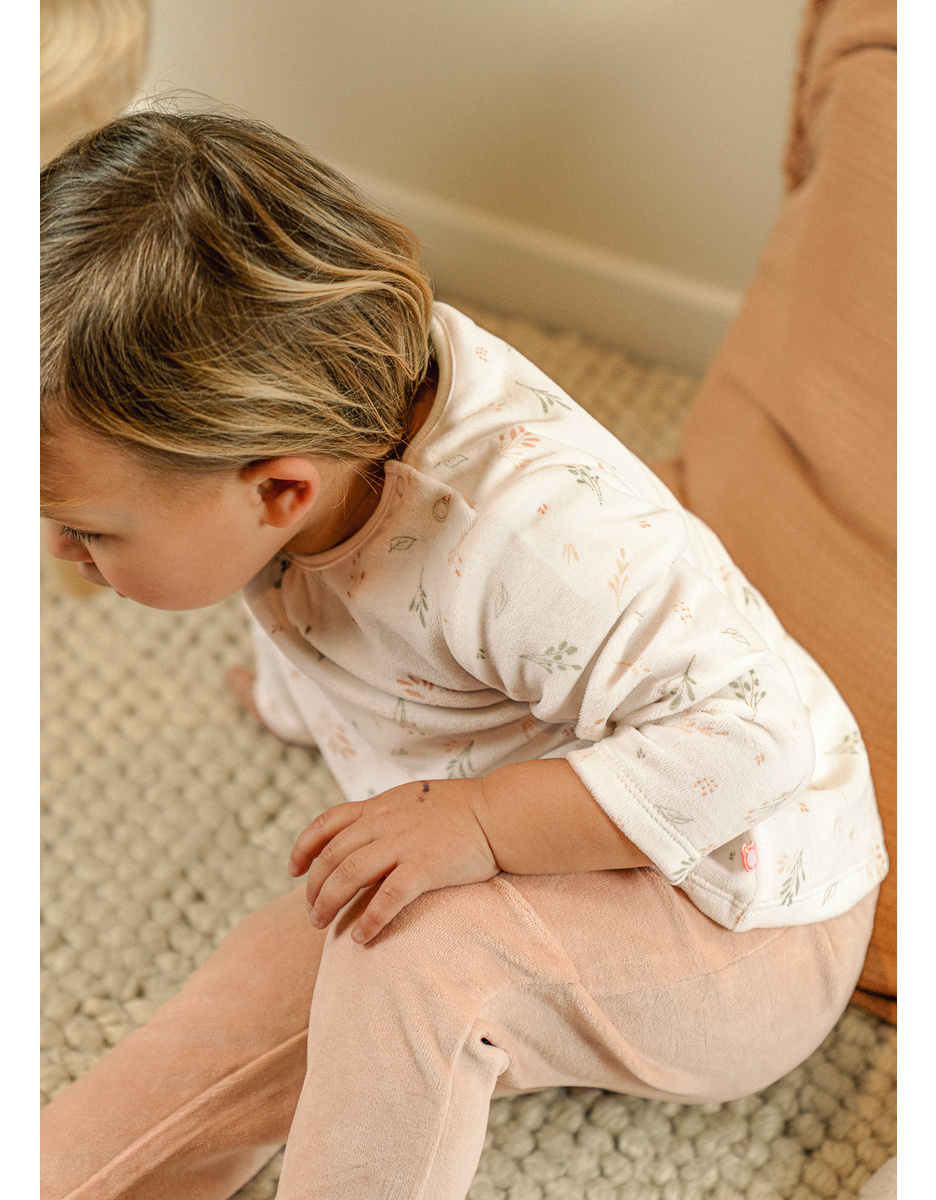 Baby pyjama, bedrukt velours