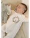 Baby pyjama, geborduurd velours