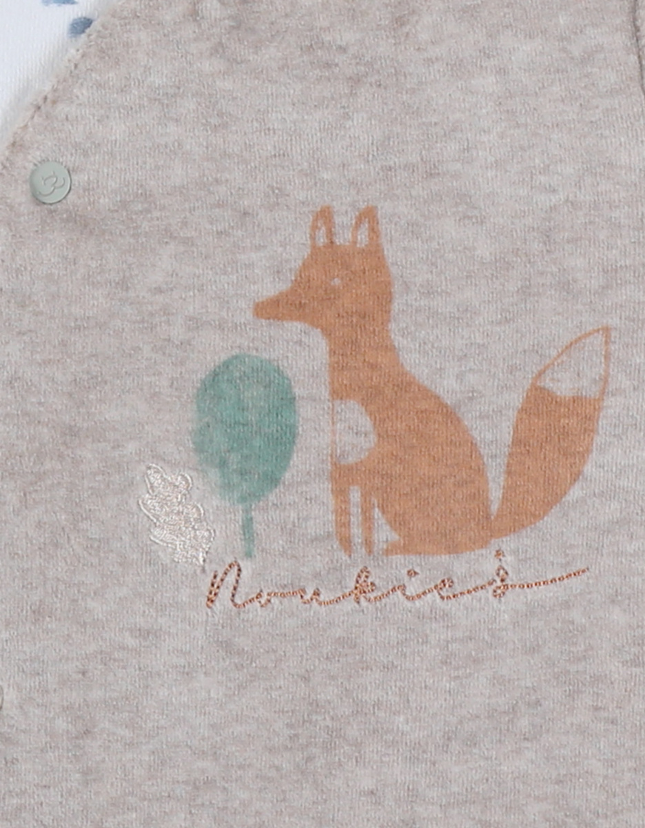 Baby pyjama, bedrukt velours