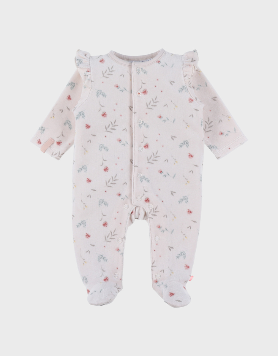 Baby pyjama, bedrukt velours