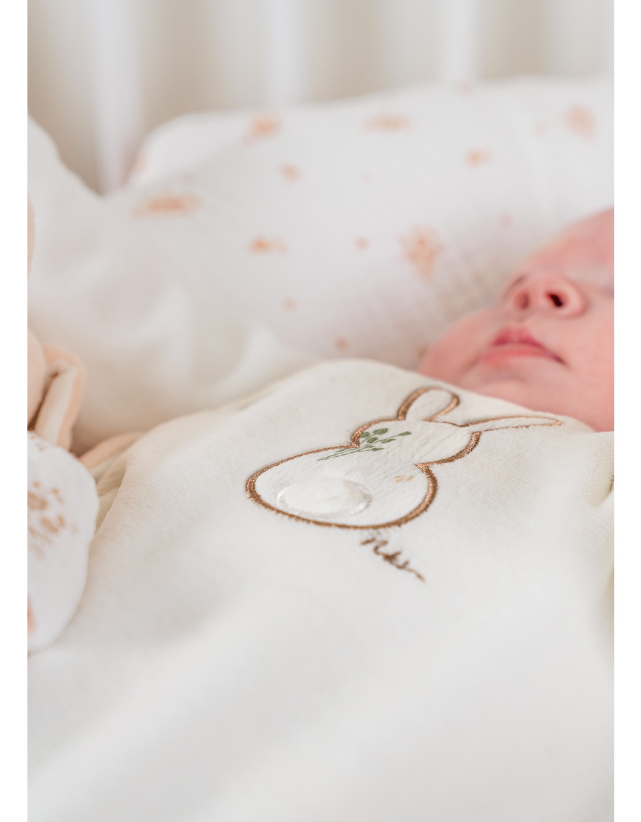 Baby pyjama, geborduurd velours