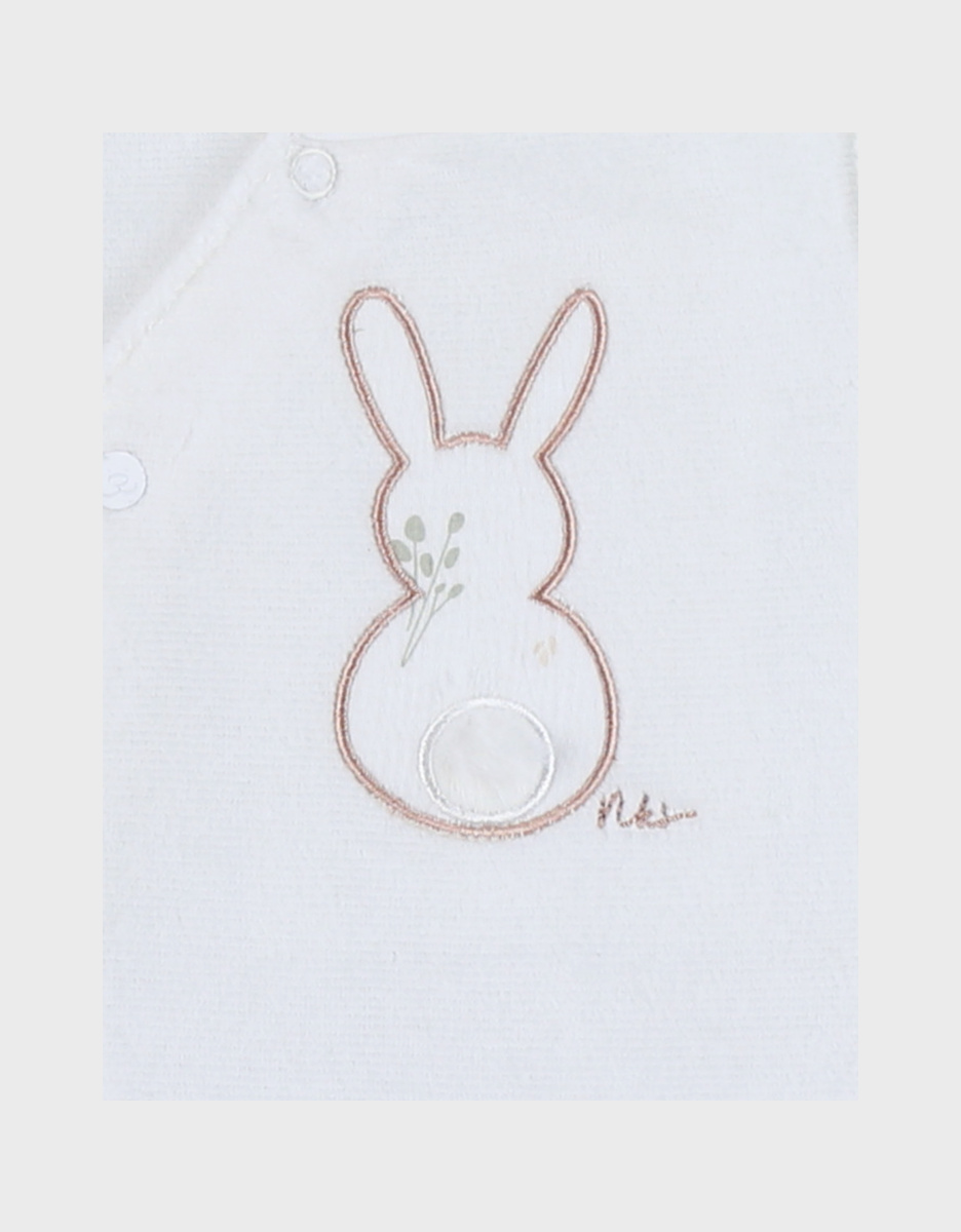 Baby pyjama, geborduurd velours