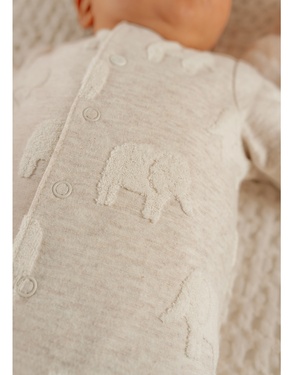 Baby pyjama, jacquard katoen