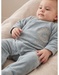 Baby pyjamas, embroidered velour