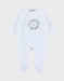 Baby pyjamas, embroidered velour