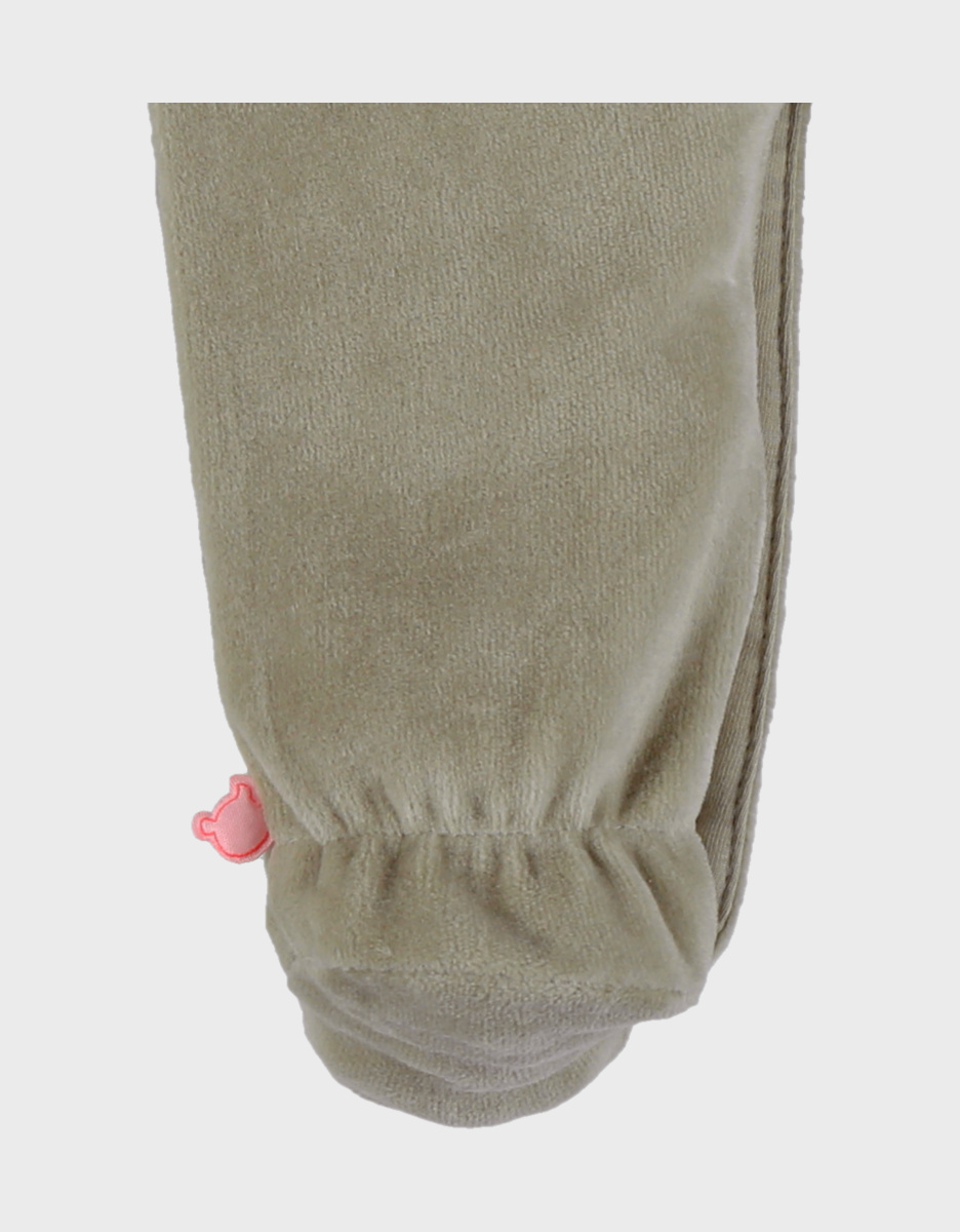 Baby pyjamas, embroidered velour